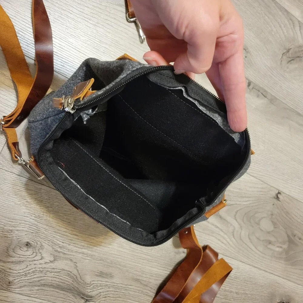 Better Way wool & leather backpack - Picture 4 of 4